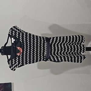 Candie's crochet like fabric mini dress